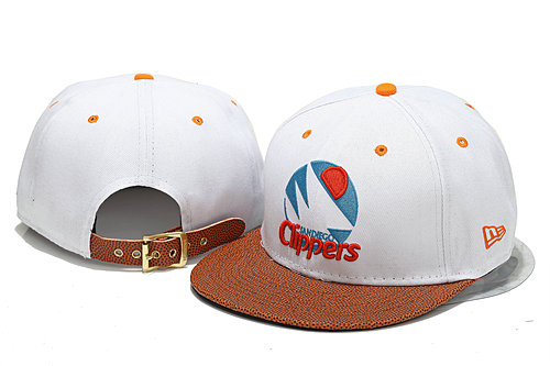 Los Angeles Clippers White Snapback Hat YS